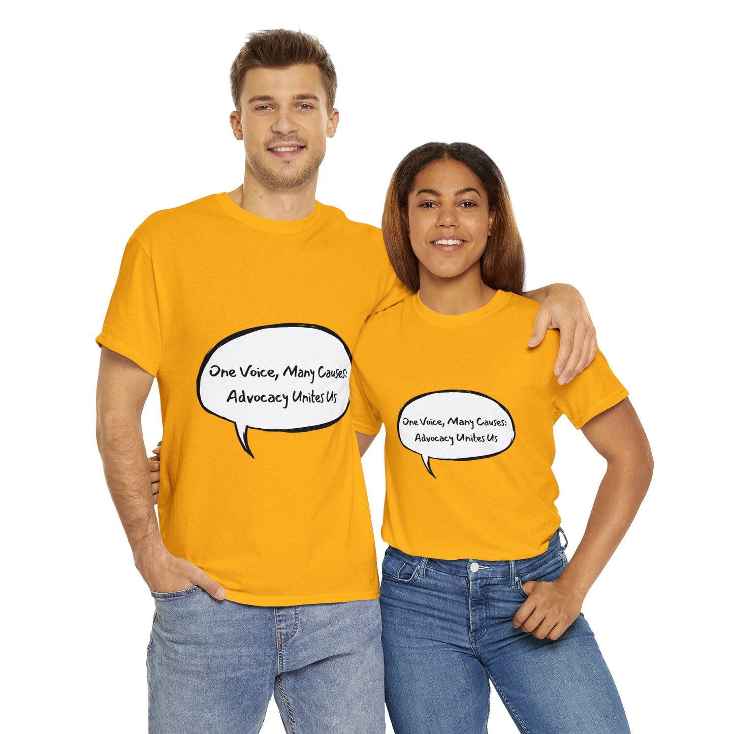 Unisex T-Shirt - One Voice, Many Causes: Advocacy Unites Us