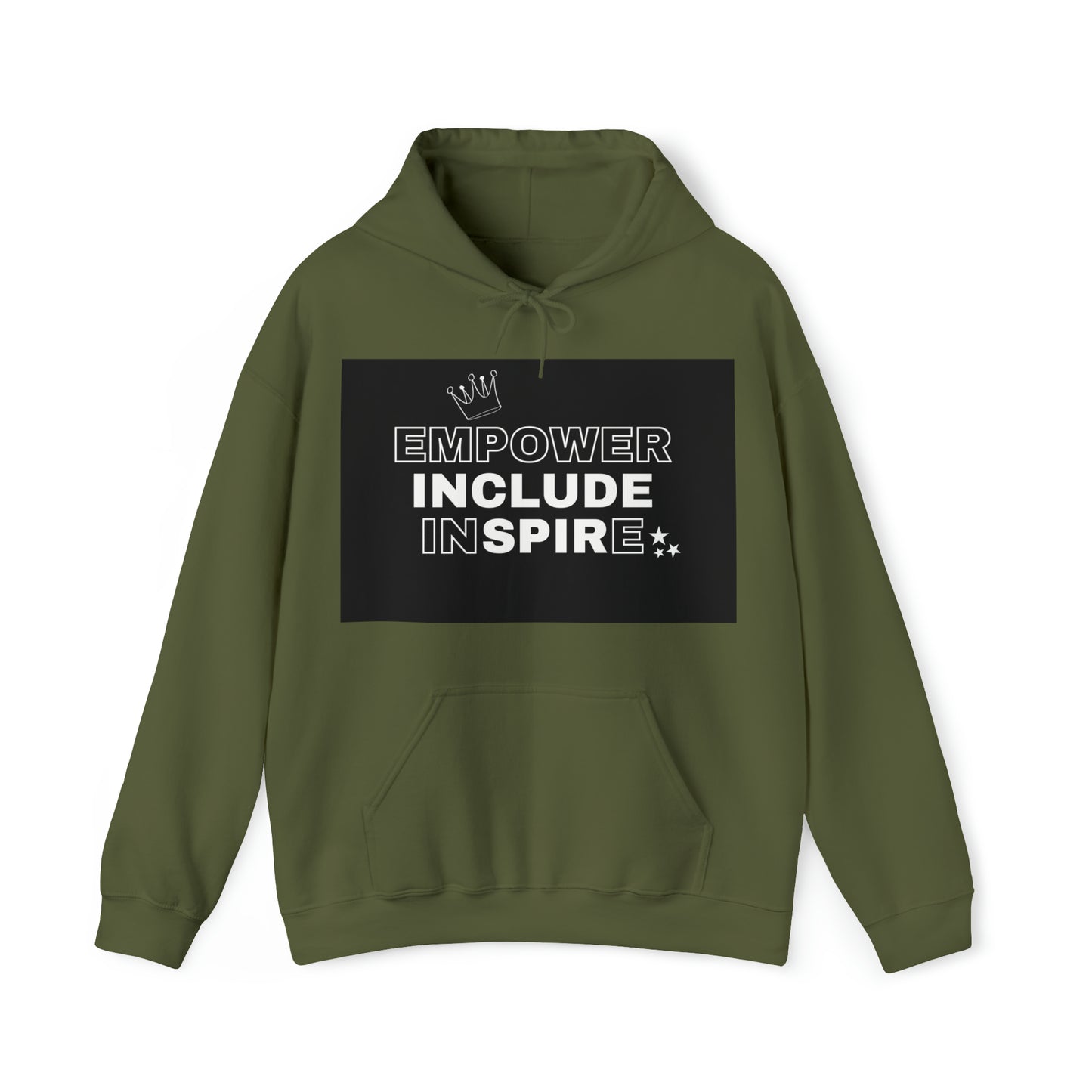 Unisex Hooded Sweatshirt - Empower, Include, Inspire