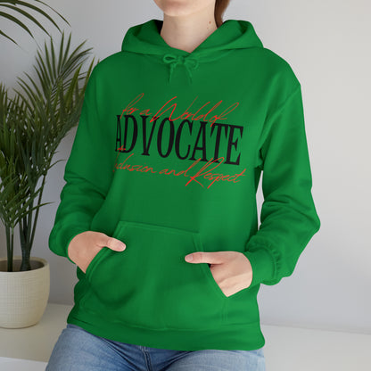 Unisex Hooded Sweatshirt - Advocate for a World of Inclusion and Respect