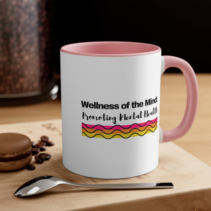 Accent Coffee Mug - Wellness of the Mind: Promoting Mental Health