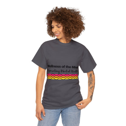 Unisex Heavy Cotton Tee - Wellness of the Mind: Promoting Mental Health