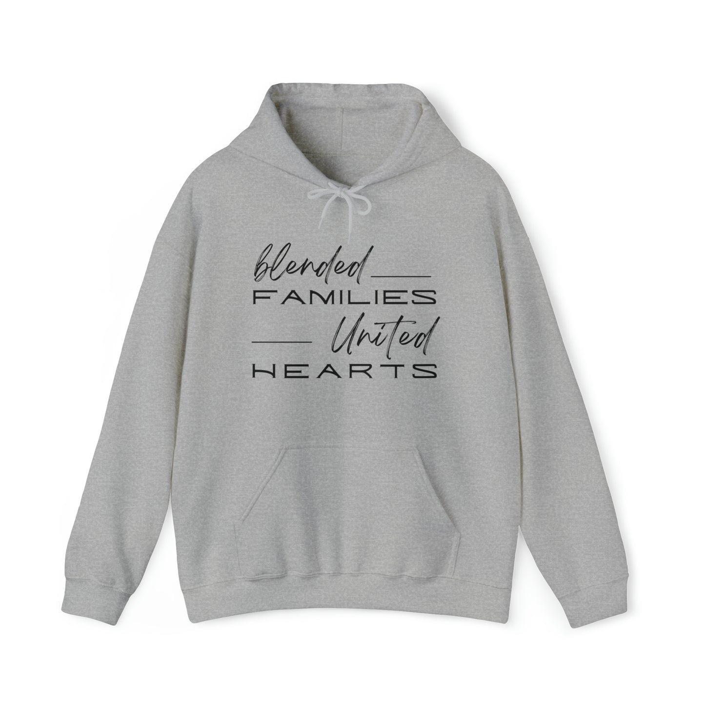 Unisex Hooded Sweatshirt - Blended Families, United Hearts