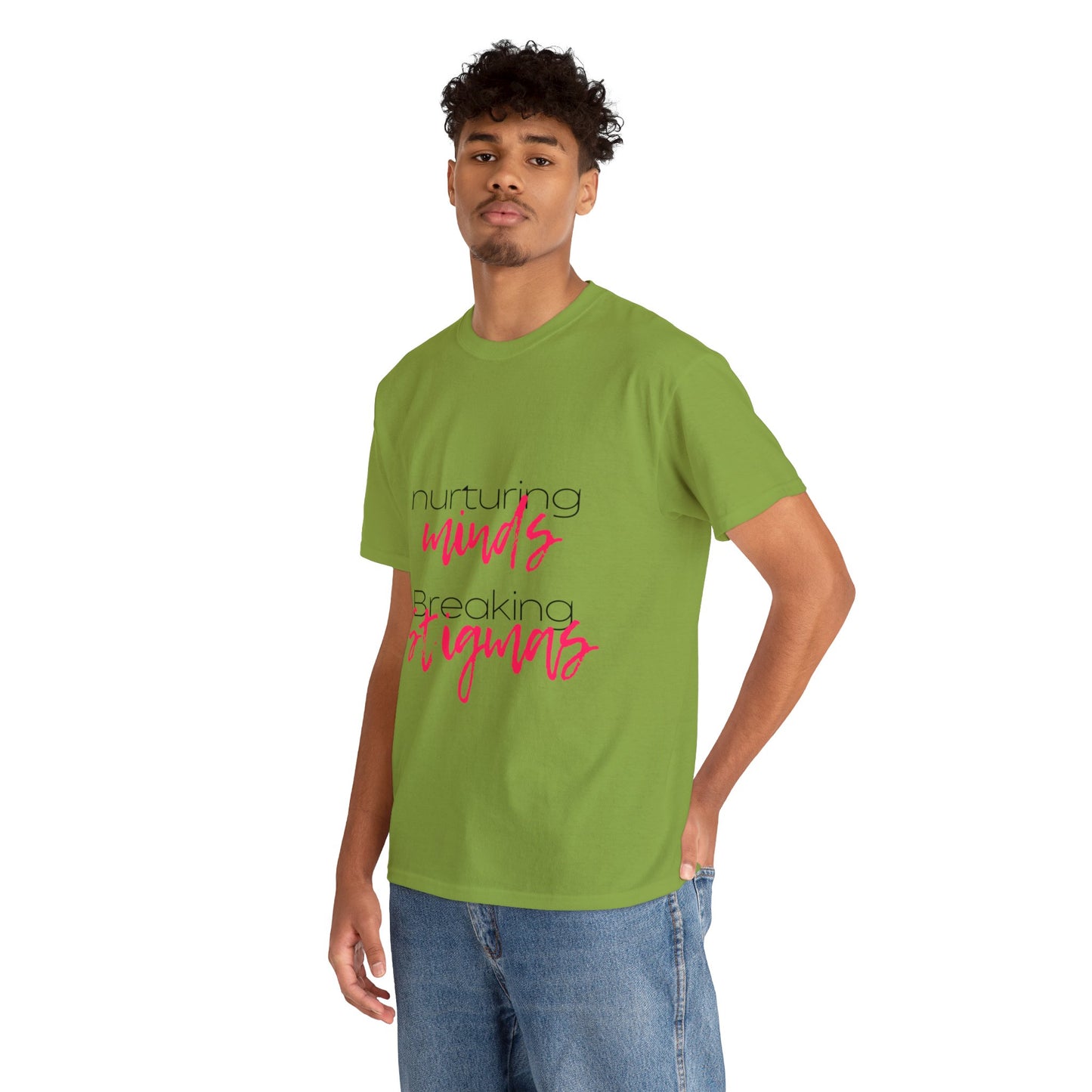 Unisex Heavy Cotton Tee - Nurturing Minds, Breaking Stigmas