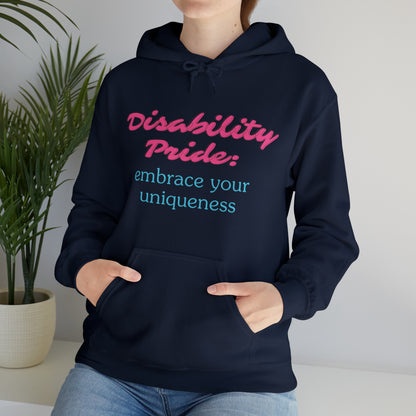 Unisex Hooded Sweatshirt - Disability Pride: Embrace Your Uniqueness