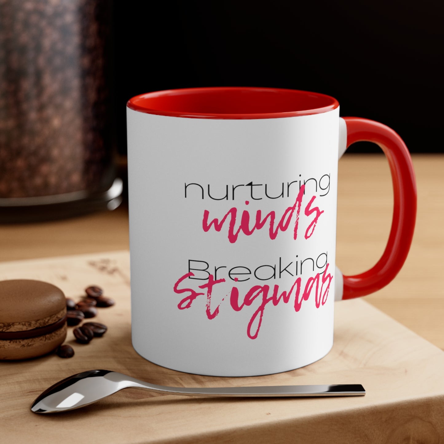 Accent Coffee Mug - Nurturing Minds, Breaking Stigmas