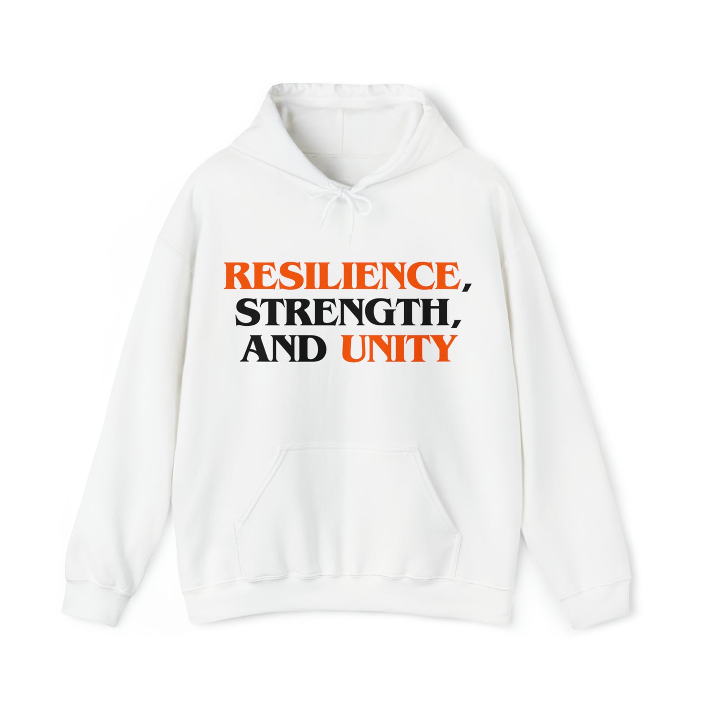 Unisex Hooded Sweatshirt - Resilience, Strength, and Unity