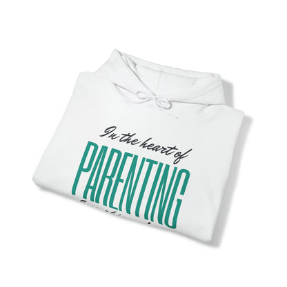 Unisex Hooded Sweatshirt - In the Heart of Parenting, Love Shines Bright