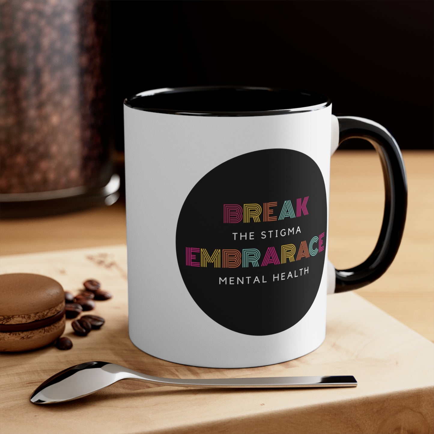 Accent Coffee Mug - Break the Stigma, Embrace Mental Health