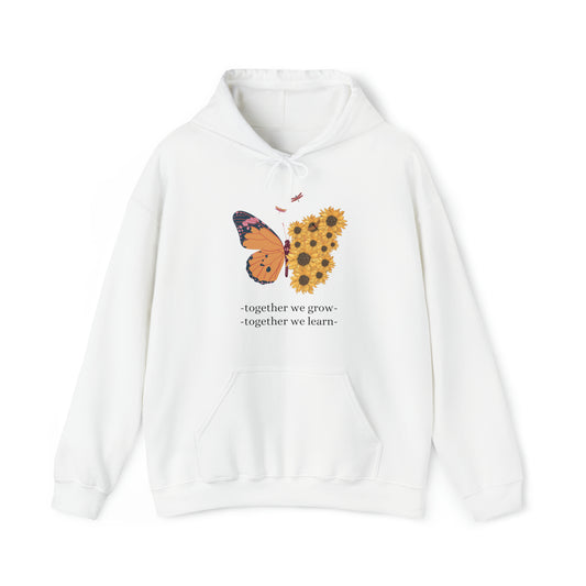 Unisex Hooded Sweatshirt - Together We Grow, Together We Learn