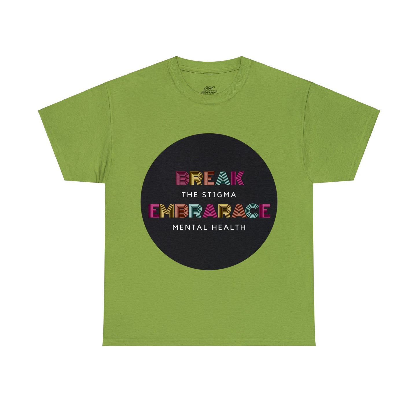 Unisex Heavy Cotton Tee - Break the Stigma, Embrace Mental Health