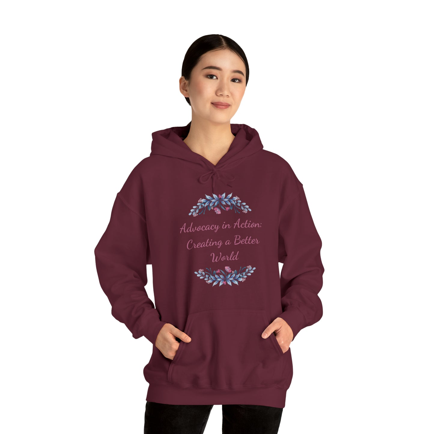 Unisex Heavy Hooded Sweatshirt - Advocacy in Action: Creating a Better World