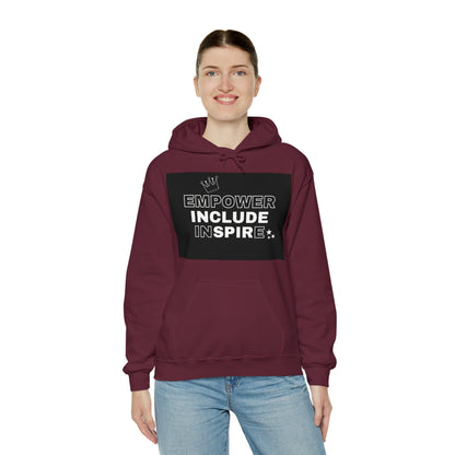 Unisex Hooded Sweatshirt - Empower, Include, Inspire