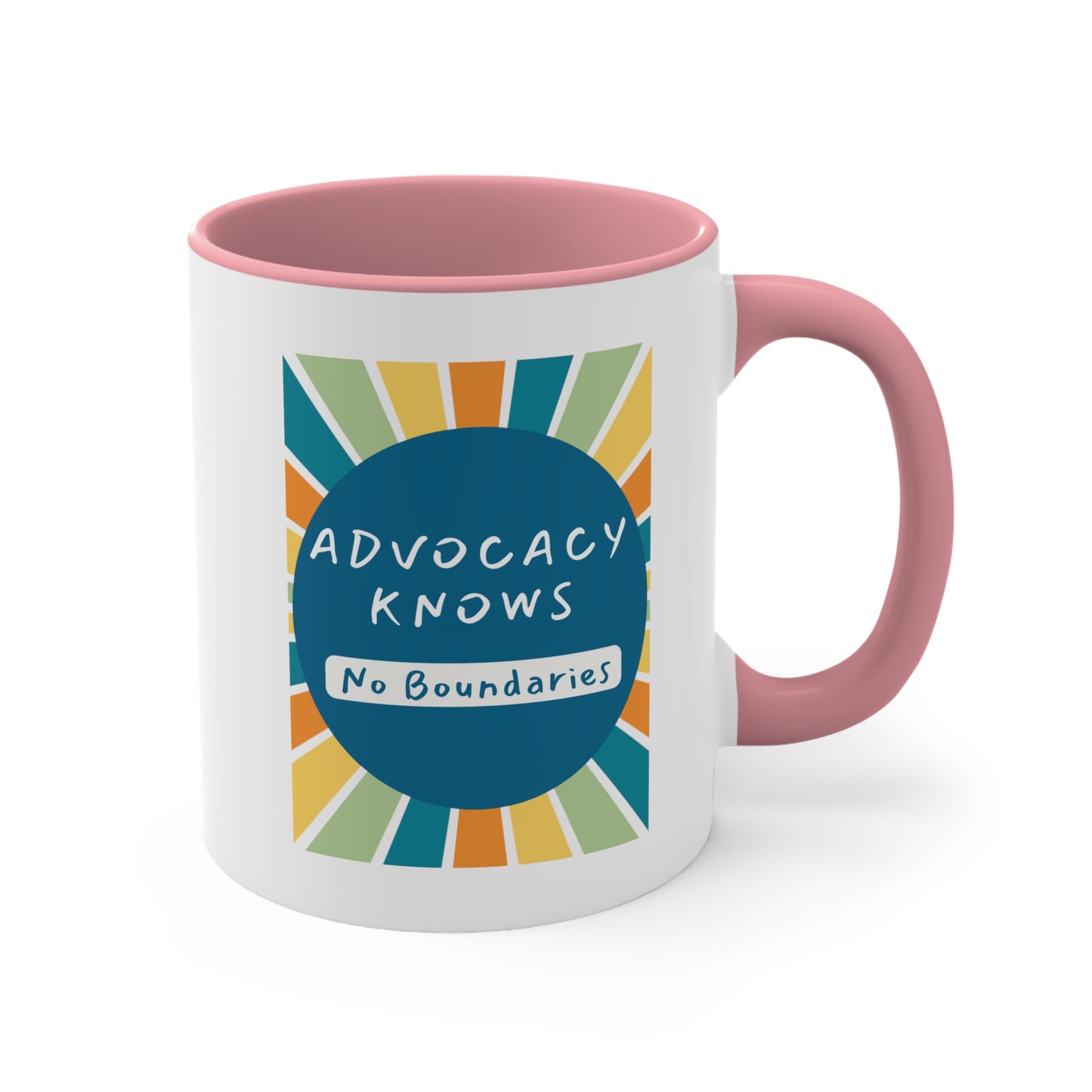 Accent Coffee Mug - Advocacy Knows No Boundaries