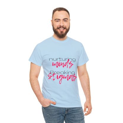 Unisex Heavy Cotton Tee - Nurturing Minds, Breaking Stigmas