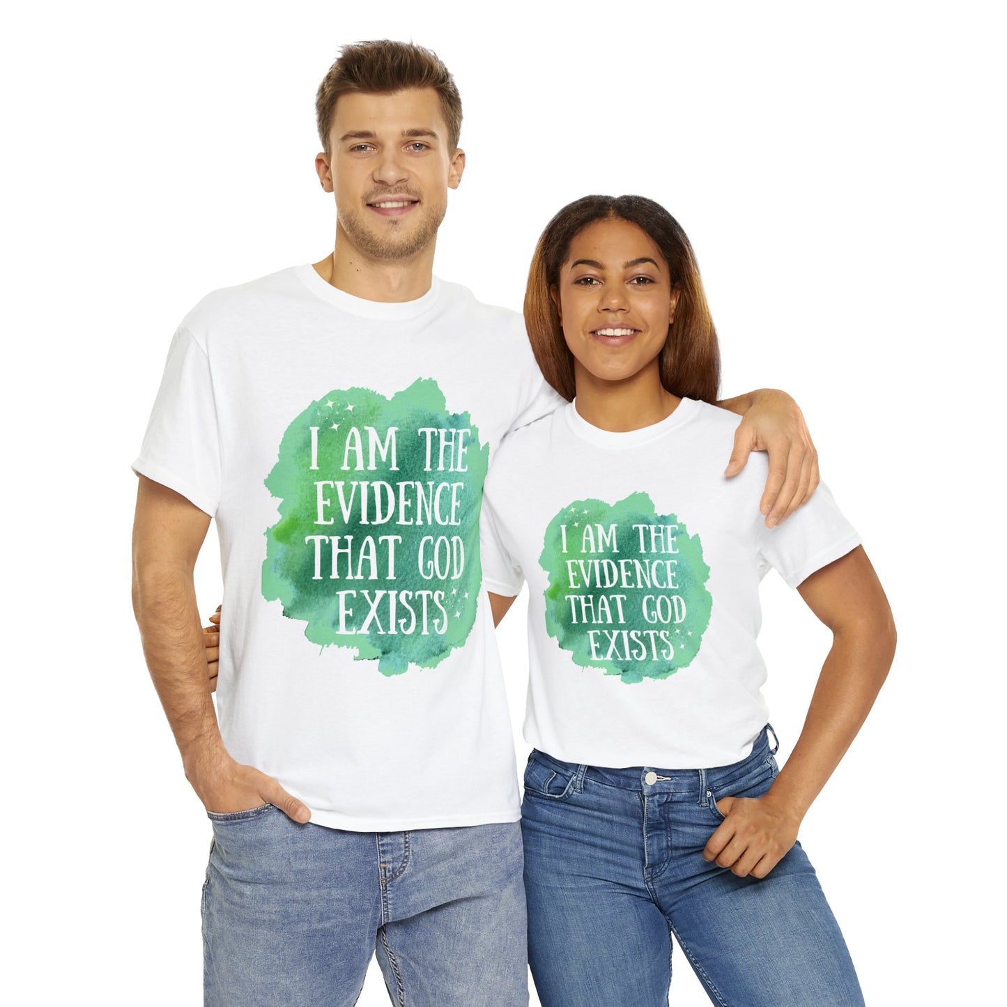 Unisex Heavy Cotton Tee - I am the evidence that God exists