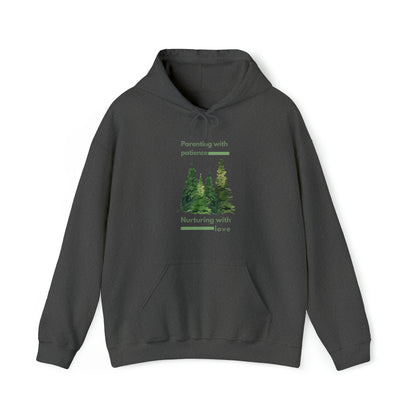 Unisex Hooded Sweatshirt - Parenting with Patience, Nurturing with Love