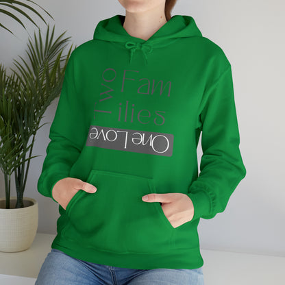 Unisex Hooded Sweatshirt - Two Families, One Love