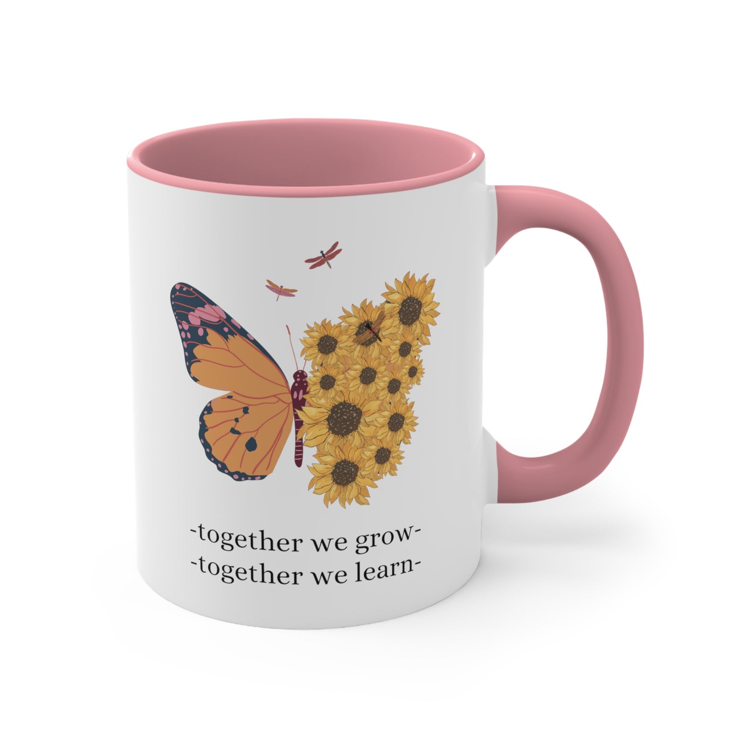 Accent Coffee Mug - Together We Grow, Together We Learn