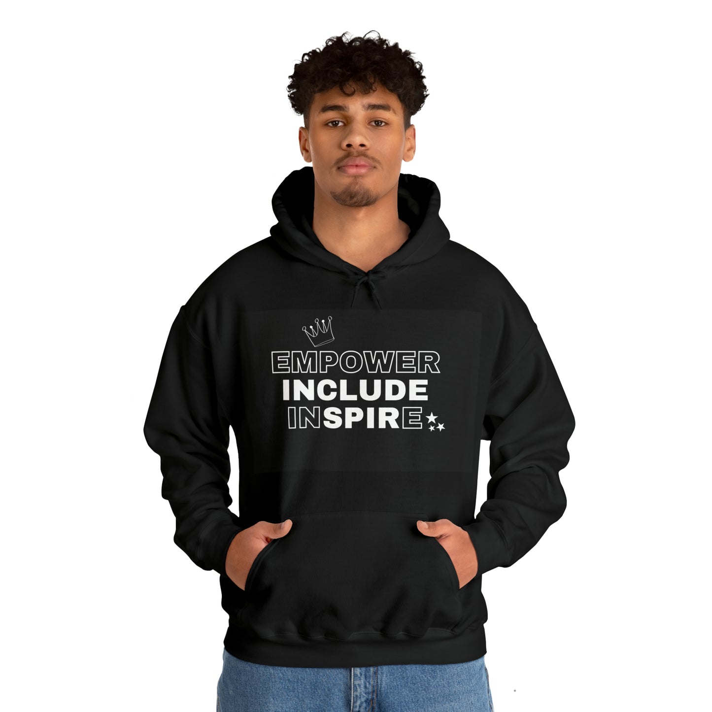 Unisex Hooded Sweatshirt - Empower, Include, Inspire