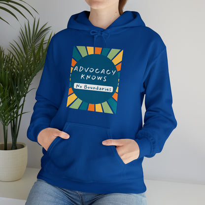 Unisex Hooded Sweatshirt - Advocacy Knows No Boundaries