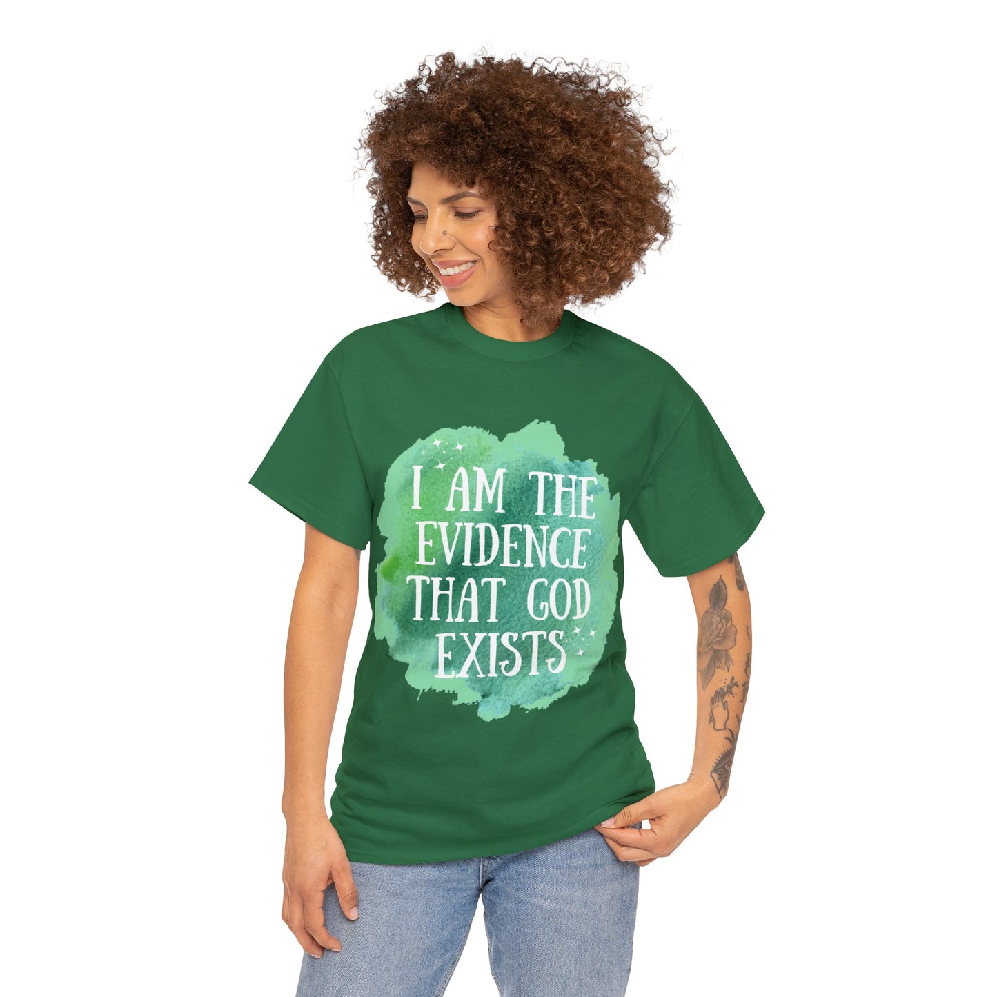 Unisex Heavy Cotton Tee - I am the evidence that God exists