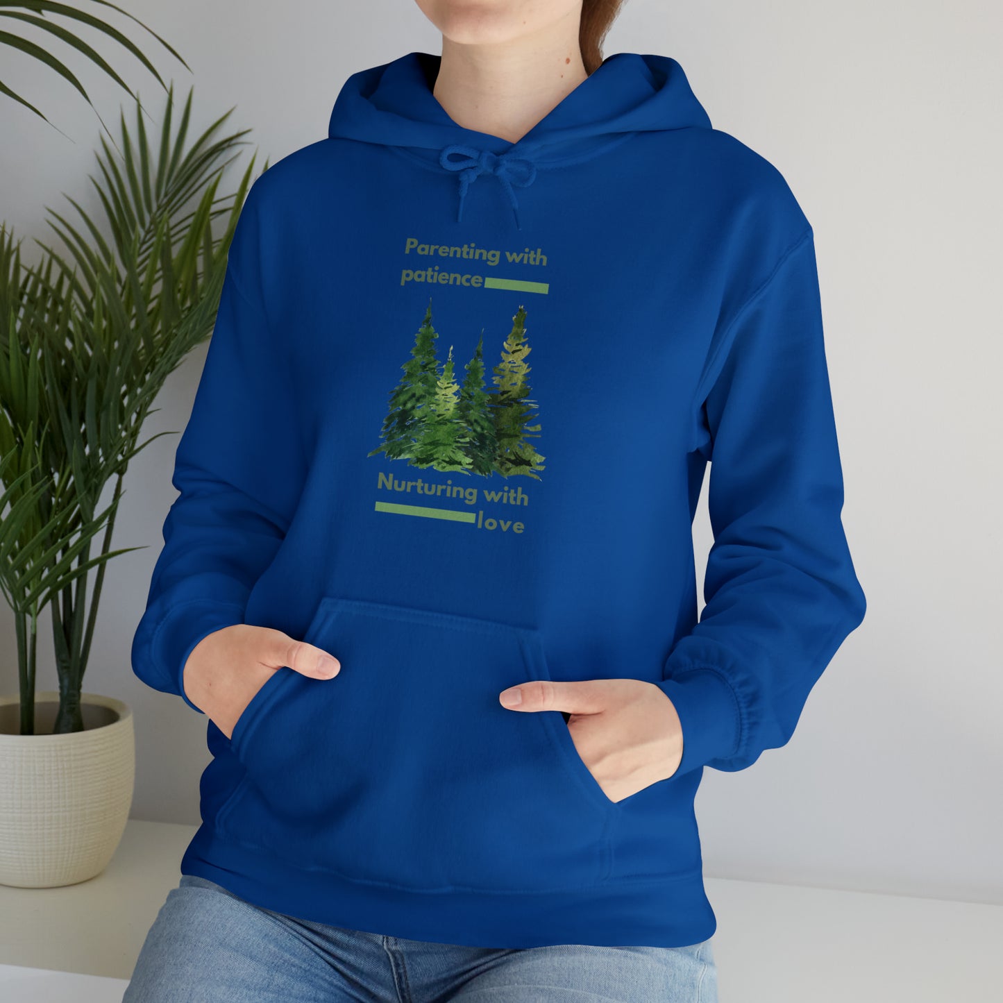 Unisex Hooded Sweatshirt - Parenting with Patience, Nurturing with Love