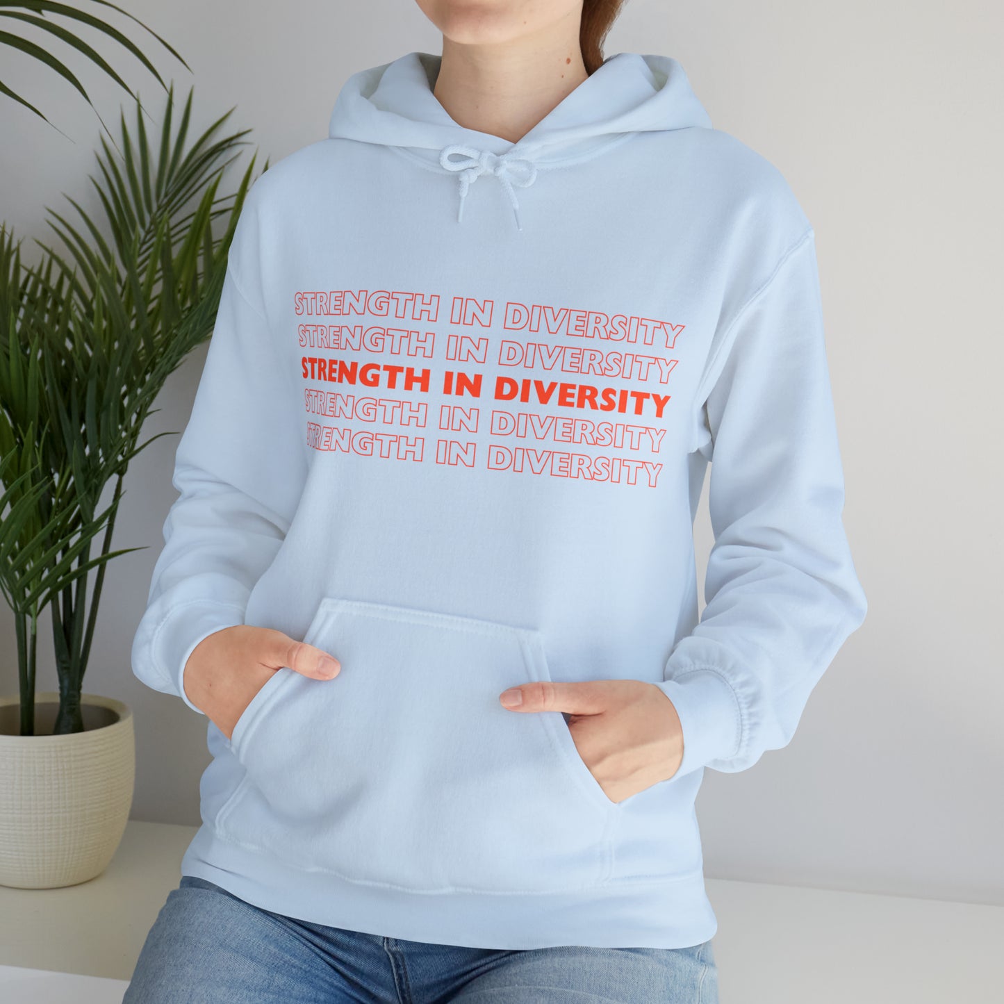 Unisex Hooded Sweatshirt - Strength in Diversity