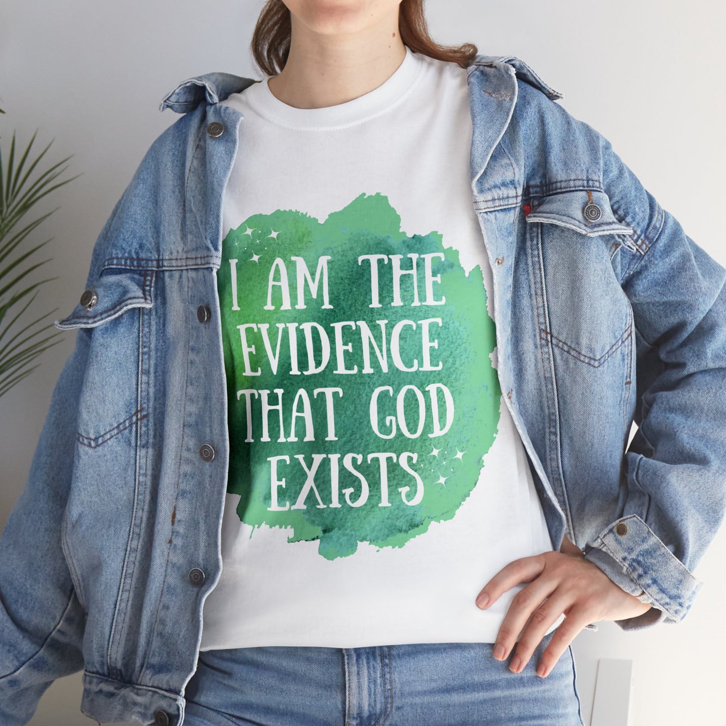 Unisex Heavy Cotton Tee - I am the evidence that God exists