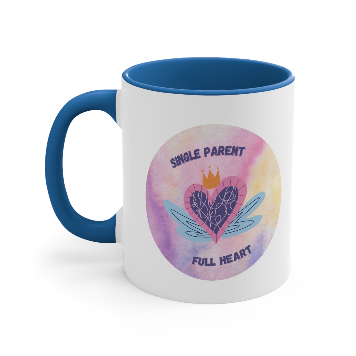 Accent Coffee Mug - Single Parent, Full Heart