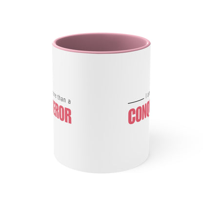 Accent Coffee Mug - I am more than a conqueror