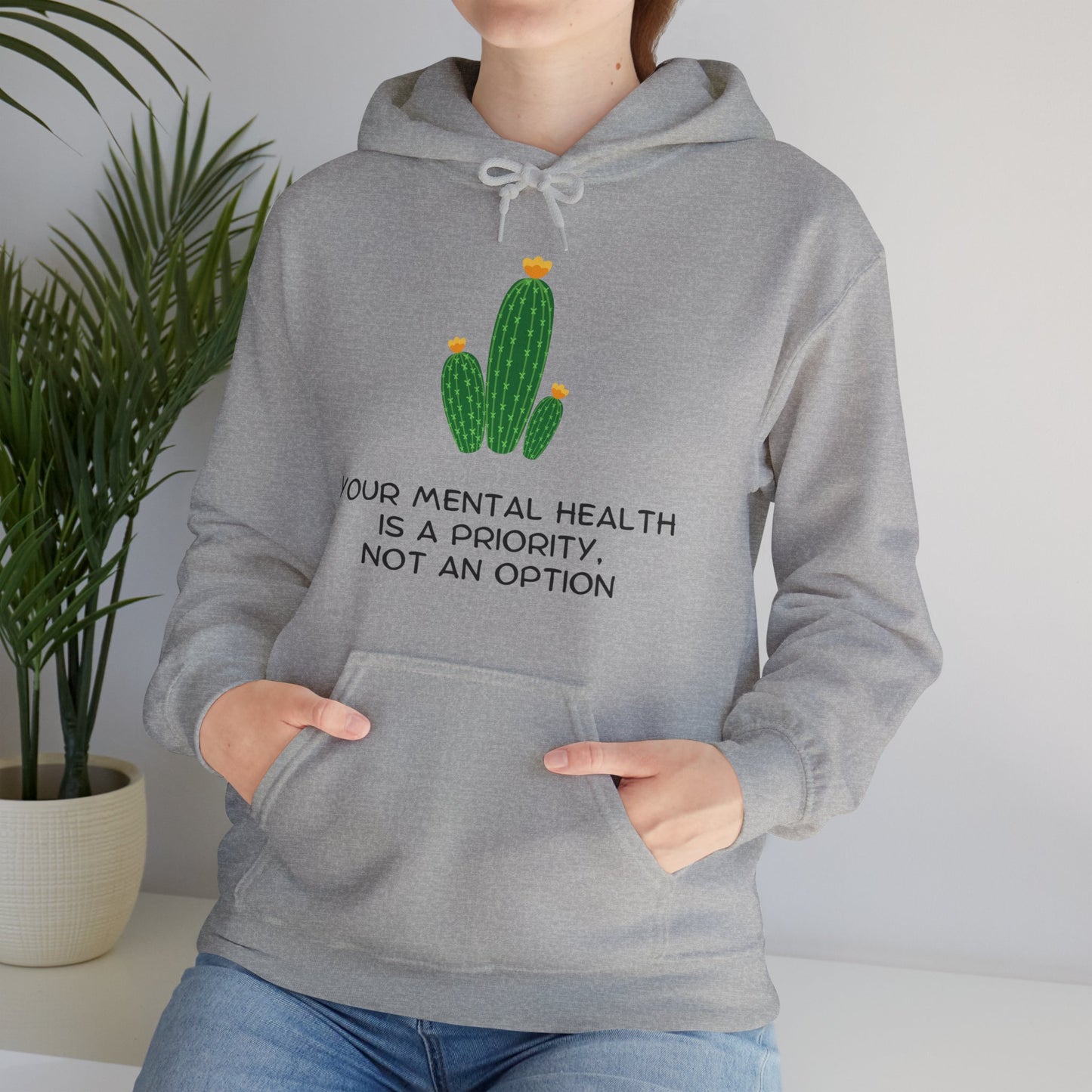 Unisex Hooded Sweatshirt - Your Mental Health is a Priority, Not an Option