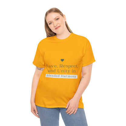 Unisex T-Shirt - Love, Respect, and Unity in Blended Harmony