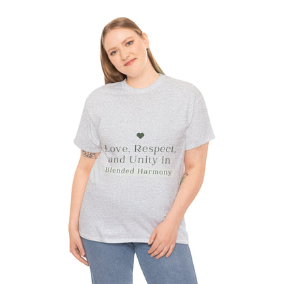 Unisex T-Shirt - Love, Respect, and Unity in Blended Harmony