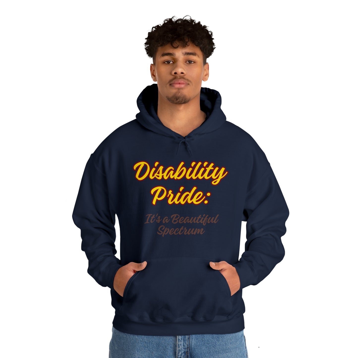 Unisex Hooded Sweatshirt - Disability Pride: It's a Beautiful Spectrum