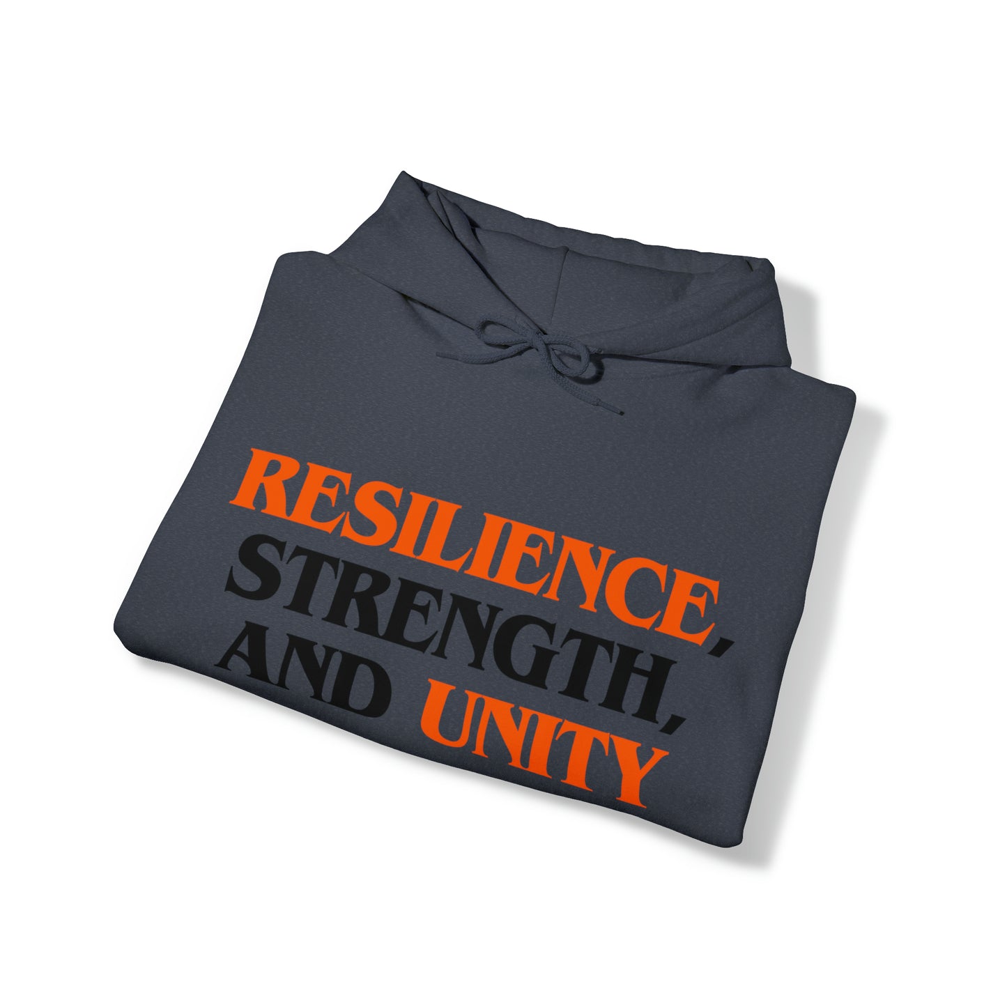 Unisex Hooded Sweatshirt - Resilience, Strength, and Unity