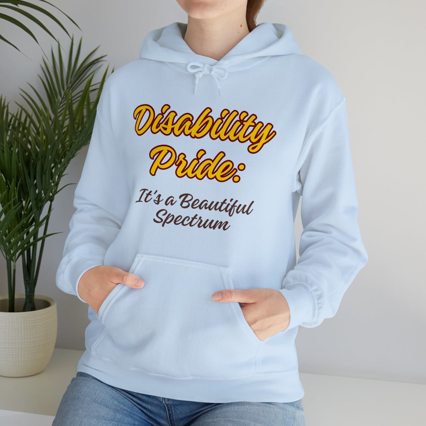 Unisex Hooded Sweatshirt - Disability Pride: It's a Beautiful Spectrum