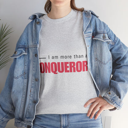 Unisex Heavy Cotton Tee - I am more than a conqueror