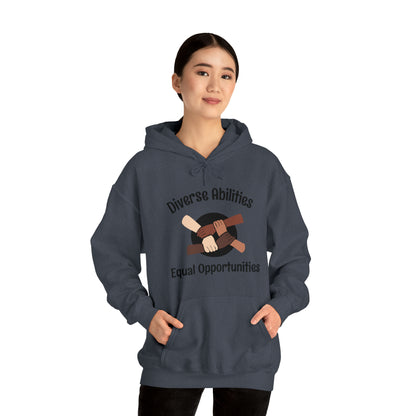 Unisex Hooded Sweatshirt - Diverse Abilities, Equal Opportunities