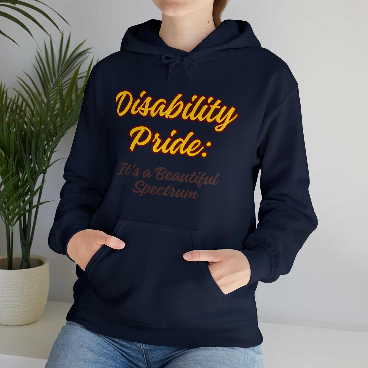 Unisex Hooded Sweatshirt - Disability Pride: It's a Beautiful Spectrum