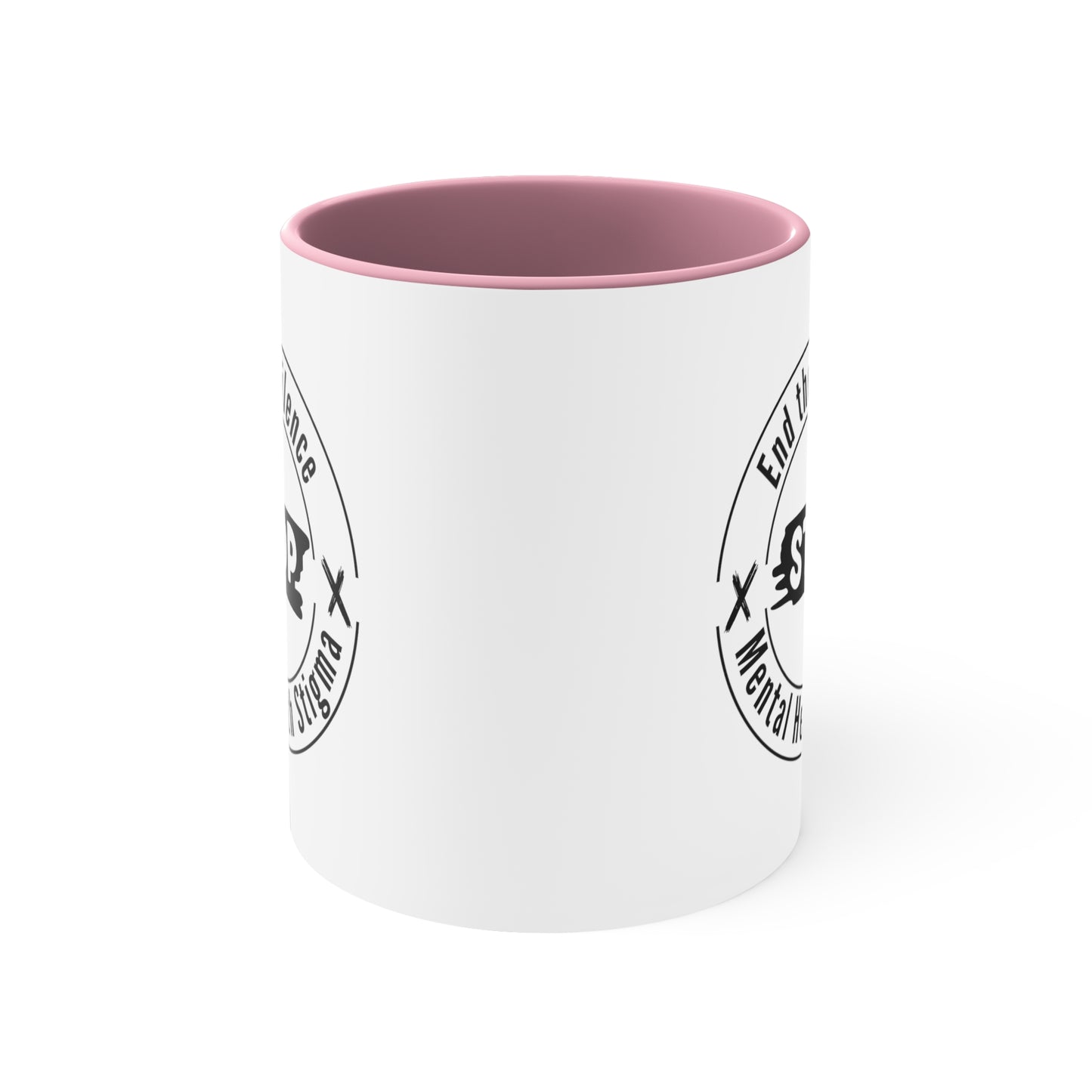 Accent Coffee Mug - End the Silence, STOP Mental Health Stigma