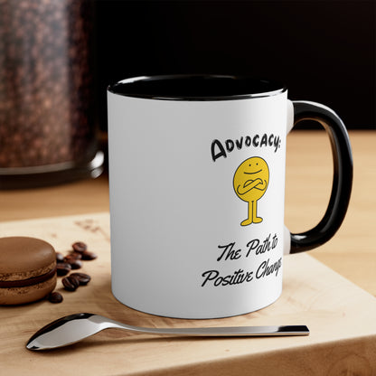 Accent Coffee Mug - Advocacy: The Path to Positive Change