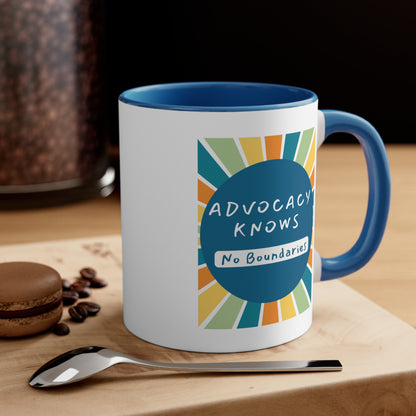 Accent Coffee Mug - Advocacy Knows No Boundaries