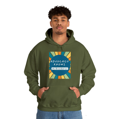 Unisex Hooded Sweatshirt - Advocacy Knows No Boundaries