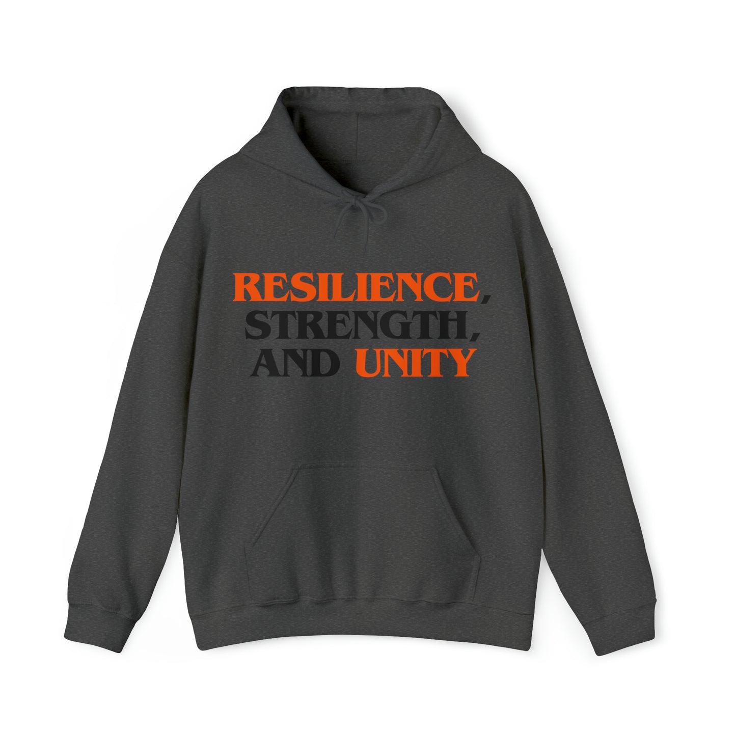 Unisex Hooded Sweatshirt - Resilience, Strength, and Unity