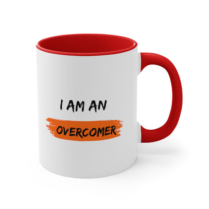 Accent Coffee Mug -  I am an overcomer