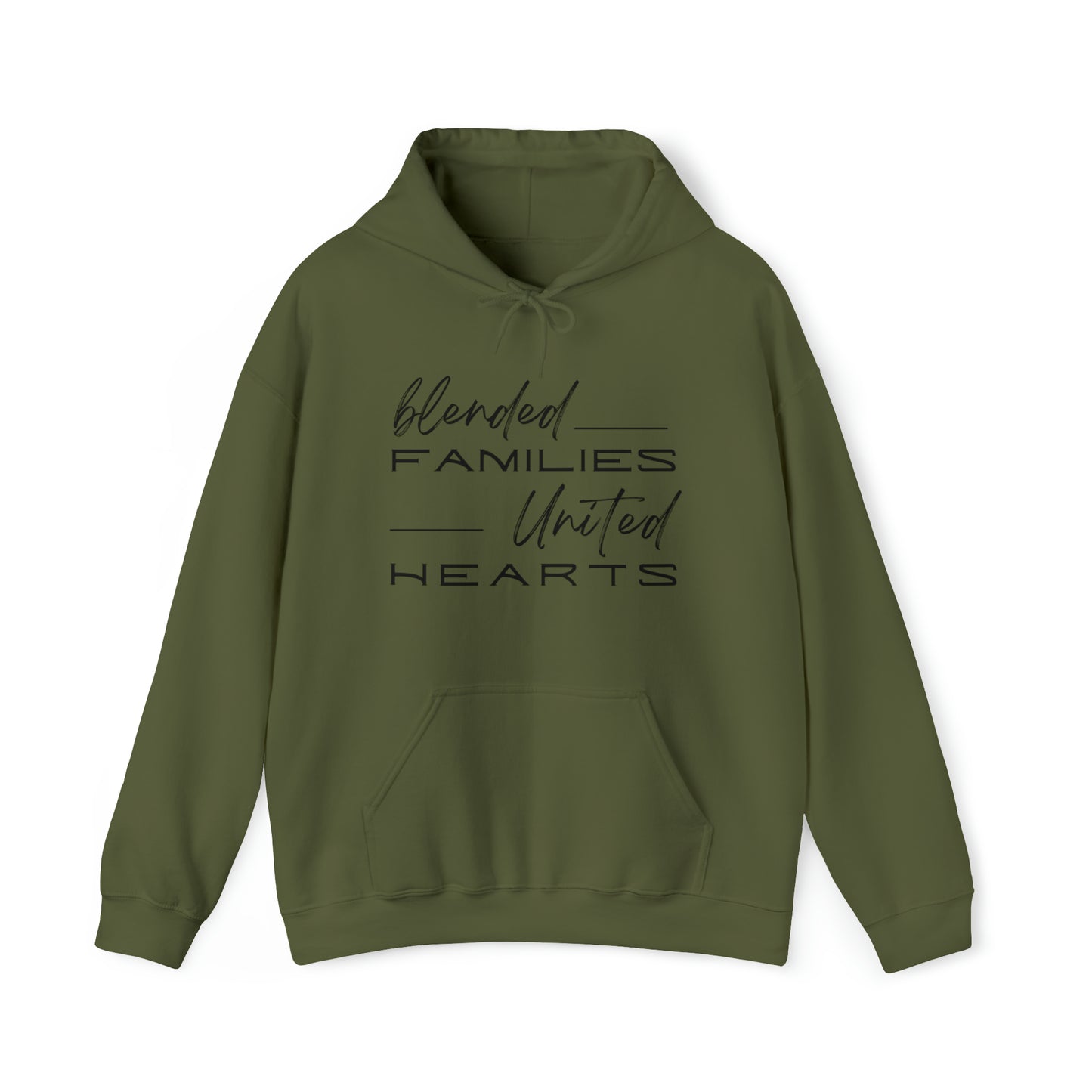 Unisex Hooded Sweatshirt - Blended Families, United Hearts