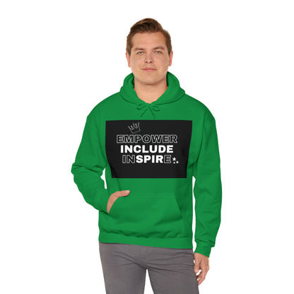 Unisex Hooded Sweatshirt - Empower, Include, Inspire