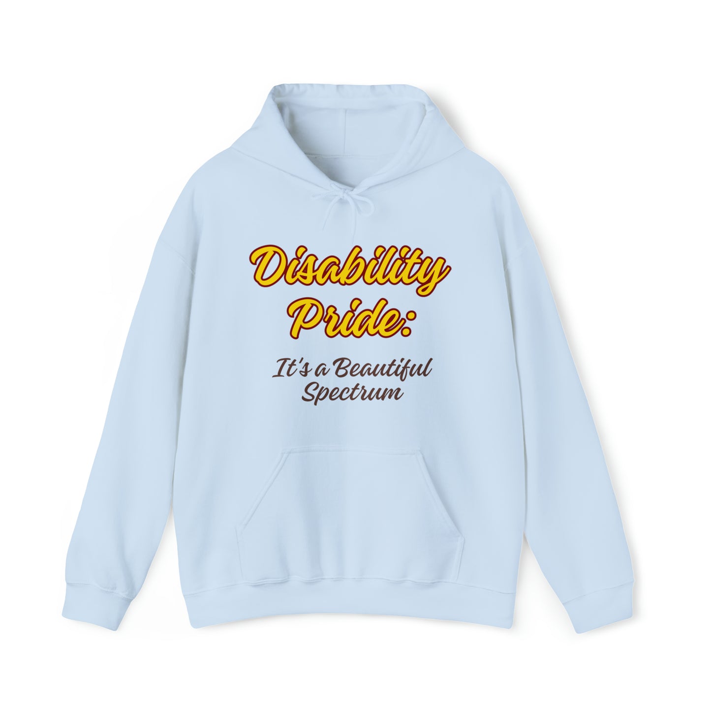 Unisex Hooded Sweatshirt - Disability Pride: It's a Beautiful Spectrum