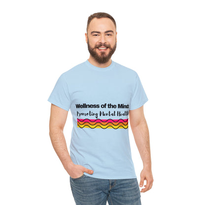 Unisex Heavy Cotton Tee - Wellness of the Mind: Promoting Mental Health