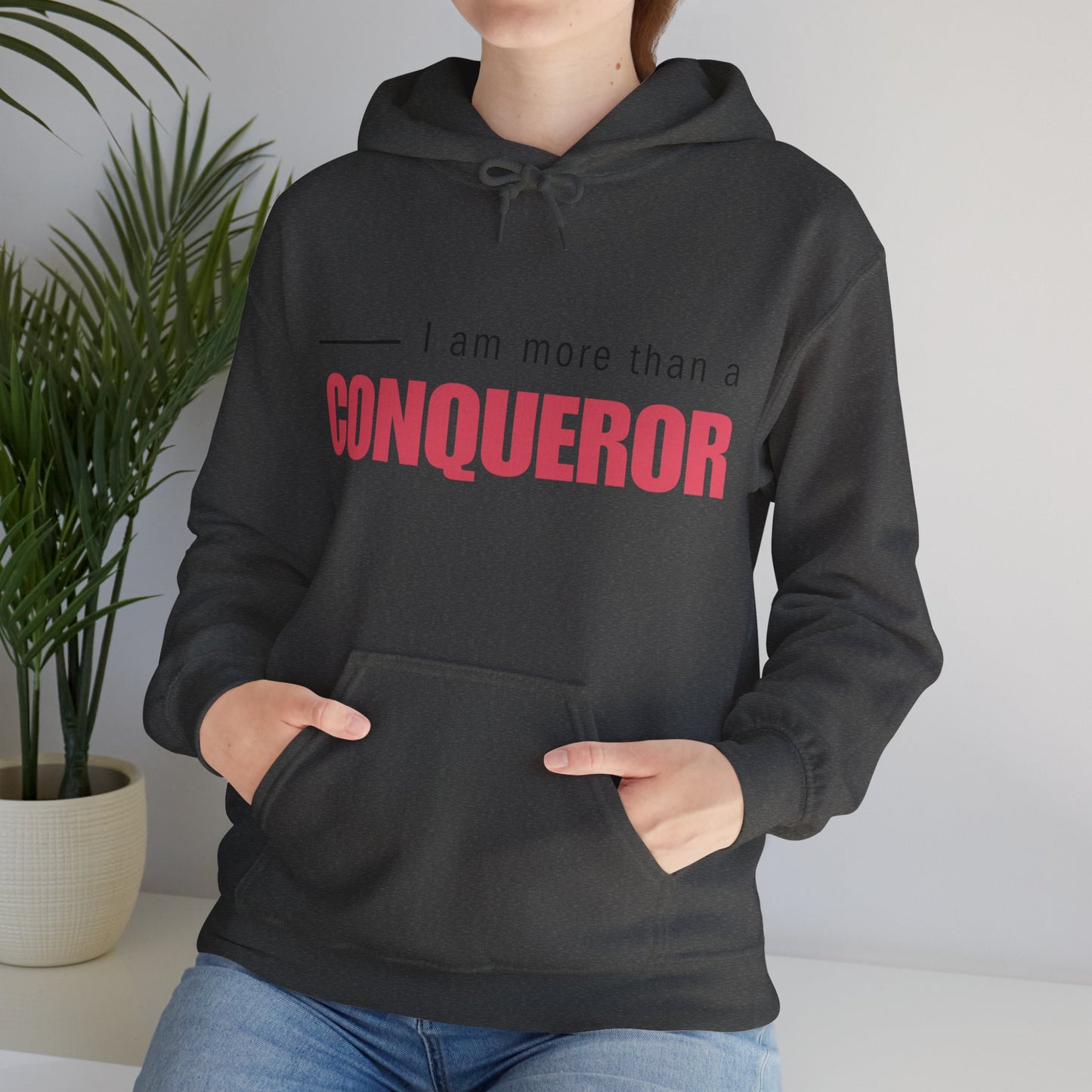 Unisex Hooded Sweatshirt - I am more than a conqueror